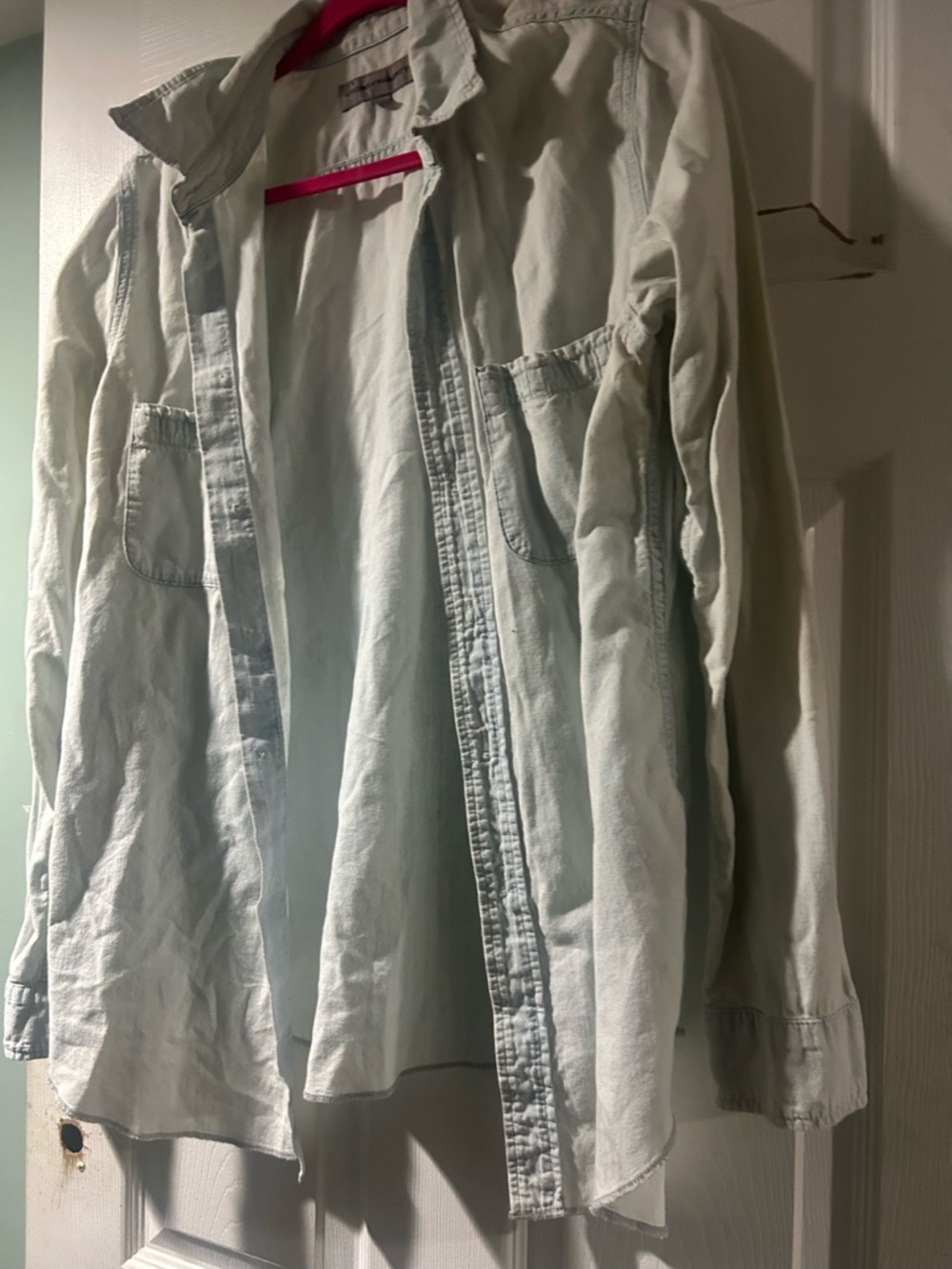 Citizens Of Humanity Pale Blue Denim Shirt Jacket